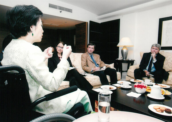 夫人接受國際媒體專訪之一-陳水扁總統活動照片及吳淑珍女士參加2004年帕運活動照片-MOFA109179CF-2020-12-PH00017-115