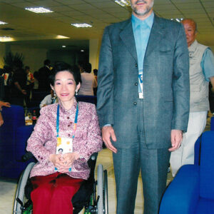 夫人出席國際殘障奧會開幕典禮與伊朗副總統合影-陳水扁總統活動照片及吳淑珍女士參加2004年帕運活動照片-MOFA109179CF-2020-12-PH00017-119