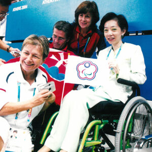 夫人為我國桌球選手加油-陳水扁總統活動照片及吳淑珍女士參加2004年帕運活動照片-MOFA109179CF-2020-12-PH00017-129