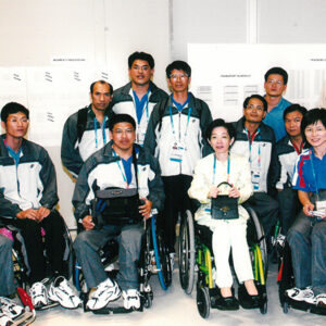 夫人為我國桌球選手加油-陳水扁總統活動照片及吳淑珍女士參加2004年帕運活動照片-MOFA109179CF-2020-12-PH00017-132