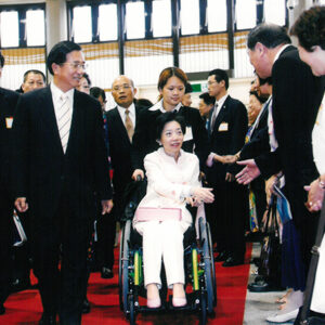 夫人自雅典返國接機暨記者會-陳水扁總統活動照片及吳淑珍女士參加2004年帕運活動照片-MOFA109179CF-2020-12-PH00017-138