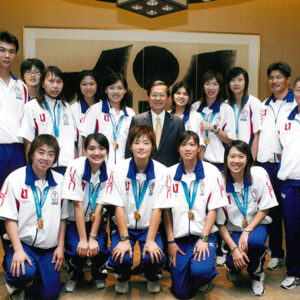 接見2005伊士麥世界大學運動會得獎選手-陳水扁總統活動照片-MOFA109179CF-2020-12-PH00018-152