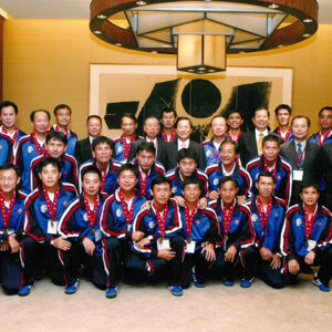 接見2005年世界壯年運動會足球冠軍—飛馳壯年足球隊-陳水扁總統活動照片-MOFA109179CF-2020-12-PH00018-153