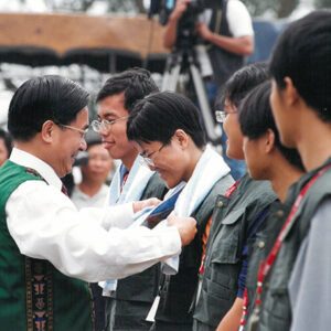 陳水扁總統蒞臨屏東泰武國小參加大武山成年禮活動-陳水扁總統活動照片-MOFA109179CF-2020-12-PH00021-051