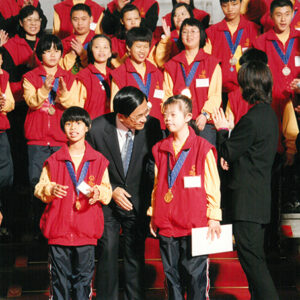 陳水扁總統於總統府以午宴款待參加世界冬季特殊奧運會選手-陳水扁總統活動照片-MOFA109179CF-2020-12-PH00023-050