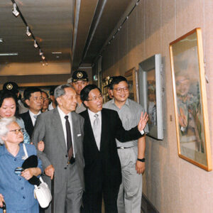 陳水扁總統於台中縣參加陳慧坤九五回顧展-陳水扁總統活動照片-MOFA109179CF-2020-12-PH00024-007