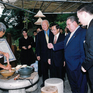 陳水扁總統於新竹縣新埔箭竹窩休閒農業區並品嚐客家食物-陳水扁總統活動照片-MOFA109179CF-2020-12-PH00024-056