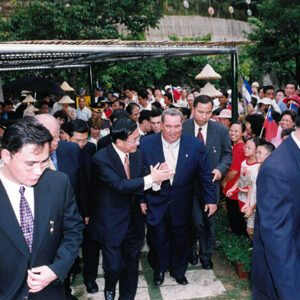 陳水扁總統於新竹縣新埔箭竹窩休閒農業區並品嚐客家食物-陳水扁總統活動照片-MOFA109179CF-2020-12-PH00024-058