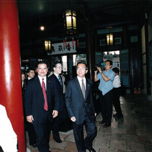 陳水扁總統陪同瓜地馬拉總統波狄優參觀位於台南市的赤崁樓-陳水扁總統活動照片-MOFA109179CF-2020-12-PH00029-045