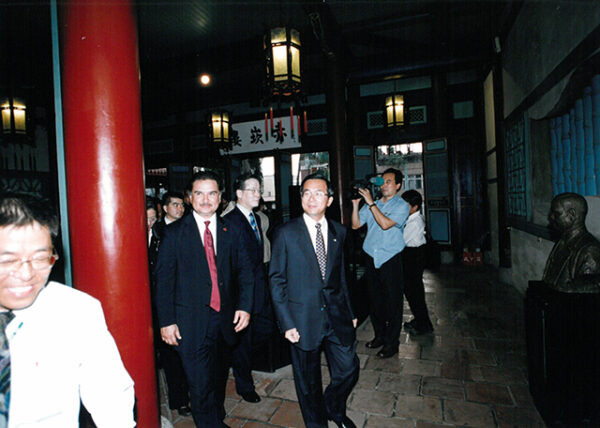 陳水扁總統陪同瓜地馬拉總統波狄優參觀位於台南市的赤崁樓-陳水扁總統活動照片-MOFA109179CF-2020-12-PH00029-045