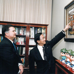 陳水扁總統帶領瓜地馬拉總統波狄優參觀辦公室-陳水扁總統活動照片-MOFA109179CF-2020-12-PH00029-068