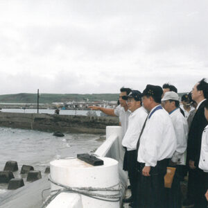 陳水扁總統於澎湖竹灣村關心澎湖地區奇比颱風災後復原重建情形-陳水扁總統活動照片-MOFA109179CF-2020-12-PH00030-011