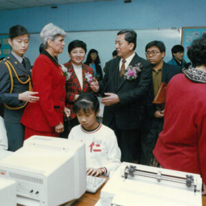 尼國總統在北市黃市長陪同下參觀仁愛國小 81.3.6-外交-MOFA109179CF-2020-12-PH00039-113