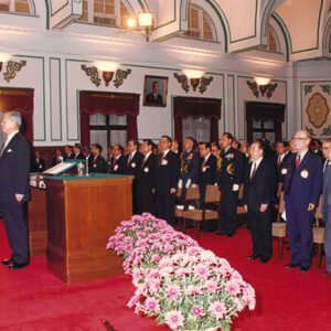 中樞慶祝建國八十三年國慶典禮，李總統及文武官員向總統遺像行禮致敬-國慶-MOFA109179CF-2020-12-PH00041-241