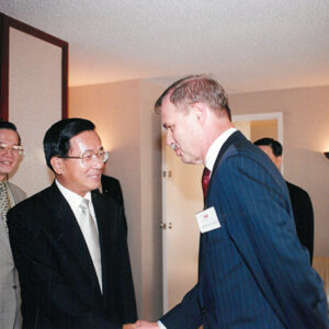陳水扁總統於洛杉磯接見卜睿哲(Richard Bush)-陳水扁總統「民主外交、友誼之旅」活動照片-MOFA109179CF-2020-12-PH00051-001