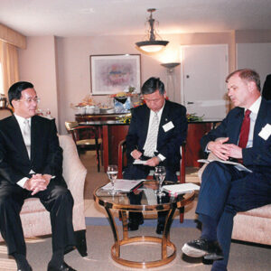 陳水扁總統於洛杉磯接見卜睿哲(Richard Bush)-陳水扁總統「民主外交、友誼之旅」活動照片-MOFA109179CF-2020-12-PH00051-002