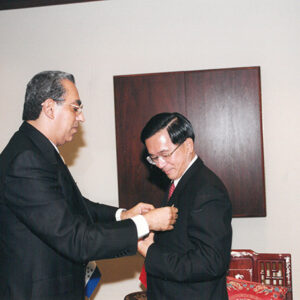 陳水扁總統於多明尼加接見宏都拉斯總統佛瑞德斯(Flores)-陳水扁總統「民主外交、友誼之旅」活動照片-MOFA109179CF-2020-12-PH00051-052