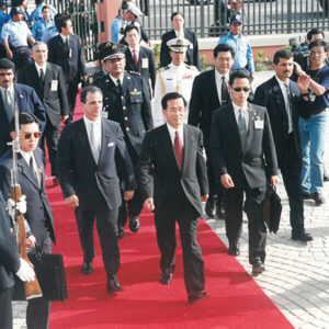 陳水扁總統於尼加拉瓜拜會尼國總統阿雷曼(Arnoldo Aleman Laccayo)-陳水扁總統「民主外交、友誼之旅」活動照片-MOFA109179CF-2020-12-PH00051-086