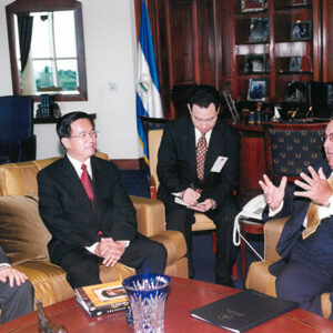 陳水扁總統於尼加拉瓜拜會尼國總統阿雷曼(Arnoldo Aleman Laccayo)-陳水扁總統「民主外交、友誼之旅」活動照片-MOFA109179CF-2020-12-PH00051-088