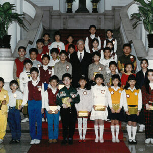 總統接見並以茶會款待青少年獎得獎人 於總統府-李總統照片冊-MOFA109179CF-2020-12-PH00109-106