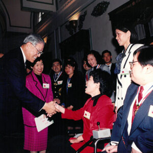 總統以茶會接見青年獎章得獎人暨優秀青年代表林翠華等人於總統府-李總統照片冊-MOFA109179CF-2020-12-PH00114-032