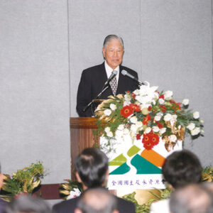 李登輝總統蒞臨全國國土及水資源會議開幕典禮致詞。-李登輝總統活動照片冊-MOFA109179CF-2020-12-PH00164-074