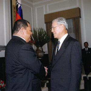 李登輝總統接見吐瓦魯總理潘恩紐夫婦。-李登輝總統活動照片冊-MOFA109179CF-2020-12-PH00164-084