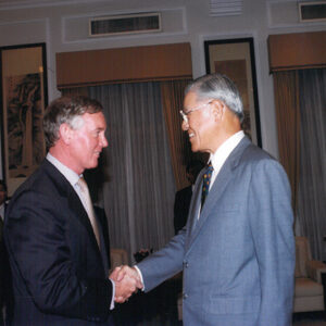 李登輝總統於總統府接見英國上院議員穆爾勳爵等人-李登輝總統活動照片冊-MOFA109179CF-2020-12-PH00165-005