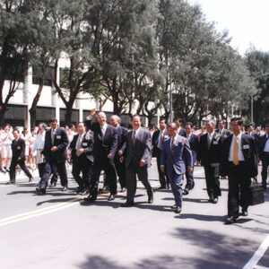 李總統蒞臨明新技術學院參觀坤儀國防高科技展示計畢業典禮-李登輝總統活動照片冊-MOFA109179CF-2020-12-PH00165-079