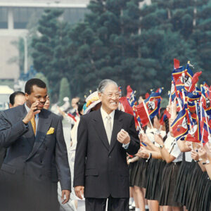 史瓦濟蘭國王恩史瓦帝三世於中正紀念公園受到熱烈歡迎-李總統照片冊-MOFA109179CF-2020-12-PH00171-011