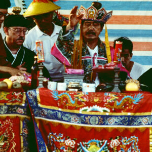 道士普渡-宗教-廟、建醮。 燒王船。 基督教、天主教、佛教。-MOFA109179CF-2020-12-SL00035-081