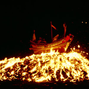 -宗教-廟、建醮。 燒王船。 基督教、天主教、佛教。-MOFA109179CF-2020-12-SL00035-171