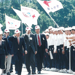 陳水扁總統蒞臨國父紀念館參加九十年世界紅十字日慶祝大會暨志工校閱活動-陳水扁總統活動照片-MOFA109179CF-2020-12-PH00026-052