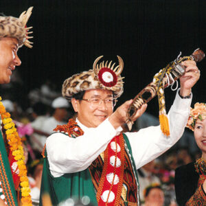 陳水扁總統蒞臨屏東縣參加九十年全國原住民運動會開幕-陳水扁總統活動照片-MOFA109179CF-2020-12-PH00027-009