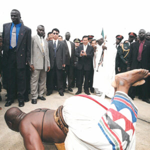 陳水扁總統抵達甘比亞甘京班竹機場並接受軍禮歡迎儀式-陳水扁總統「民主外交、友誼之旅」活動照片-MOFA109179CF-2020-12-PH00052-046