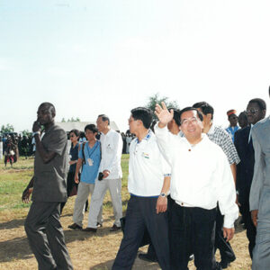 陳水扁總統與布吉納法索總統龔保雷共同主持陸稻推廣計畫剪綵-陳水扁總統「民主外交、友誼之旅」活動照片-MOFA109179CF-2020-12-PH00053-002