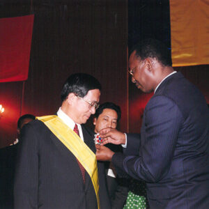 陳水扁總統蒞臨查德總統德比(Idriss DEBY)晚宴並接受贈勳-陳水扁總統「民主外交、友誼之旅」活動照片-MOFA109179CF-2020-12-PH00053-096