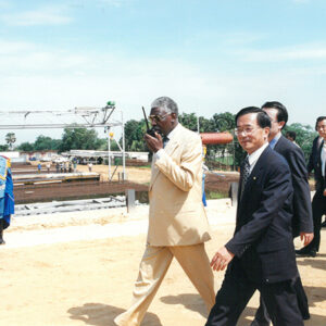 陳水扁總統參觀查德夏釐河大橋工程-陳水扁總統「民主外交、友誼之旅」活動照片-MOFA109179CF-2020-12-PH00053-109