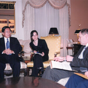 陳水扁總統於紐約接見AIT理事主席卜睿哲先生-陳水扁總統「民主外交、友誼之旅」活動照片-MOFA109179CF-2020-12-PH00054-002