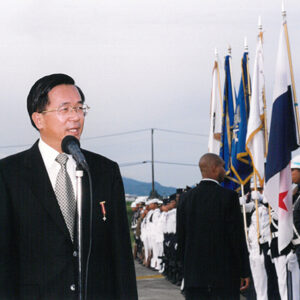 陳水扁總統於巴拿馬接受巴拿馬儀隊歡迎-陳水扁總統「民主外交、友誼之旅」活動照片-MOFA109179CF-2020-12-PH00055-072