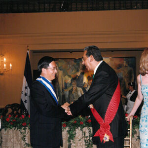 陳水扁總統伉儷於宏都拉斯出席佛洛瑞斯總統伉儷歡迎國宴-陳水扁總統「民主外交、友誼之旅」活動照片-MOFA109179CF-2020-12-PH00056-072