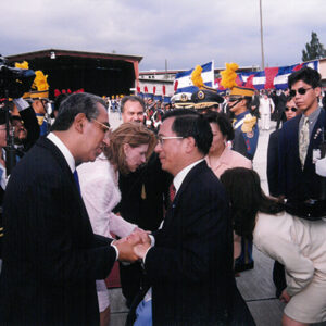 陳水扁總統於宏都拉斯接受宏國佛洛瑞斯總統以軍禮歡送-陳水扁總統「民主外交、友誼之旅」活動照片-MOFA109179CF-2020-12-PH00056-090