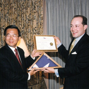 陳水扁總統於美國休士頓接見德州副州卿Geottrey Conner先生-陳水扁總統「民主外交、友誼之旅」活動照片-MOFA109179CF-2020-12-PH00056-100