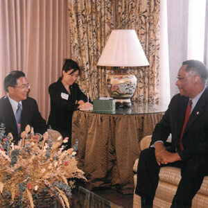 陳水扁總統於美國休士頓接見休士頓市長Lee Brown先生-陳水扁總統「民主外交、友誼之旅」活動照片-MOFA109179CF-2020-12-PH00056-103