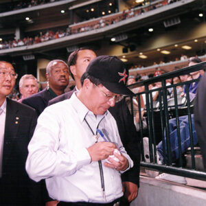 陳水扁總統於Enron Field球場觀賞太空人隊與道奇隊棒球賽-陳水扁總統「民主外交、友誼之旅」活動照片-MOFA109179CF-2020-12-PH00056-115