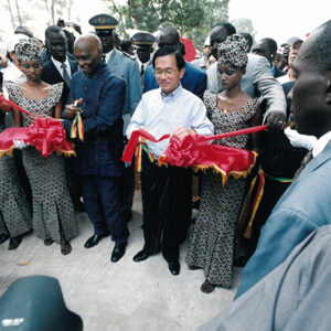 陳水扁總統於塞內加爾主持我國農業技術團桑嘉剛新團部及達卡多功能農業訓練中心落成典禮剪綵-陳總統訪塞內加爾-MOFA109179CF-2020-12-PH00057-083