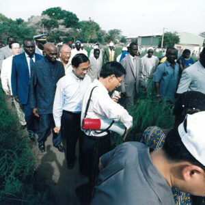 陳水扁總統於塞內加爾主持我國農業技術團桑嘉剛新團部及達卡多功能農業訓練中心落成典禮剪綵-陳總統訪塞內加爾-MOFA109179CF-2020-12-PH00057-085