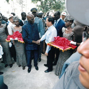 陳水扁總統於塞內加爾主持我國農業技術團桑嘉剛新團部及達卡多功能農業訓練中心落成典禮剪綵-陳總統訪塞內加爾-MOFA109179CF-2020-12-PH00057-086