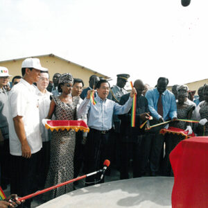 陳水扁總統於塞內加爾主持我國農業技術團桑嘉剛新團部及達卡多功能農業訓練中心落成典禮剪綵-陳總統訪塞內加爾-MOFA109179CF-2020-12-PH00057-094