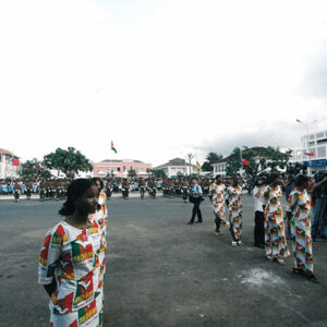 陳水扁總統於聖多美普林西比國際機場接受聖國梅尼士總統軍禮歡迎訪問團-陳總統訪聖多美普林西比-MOFA109179CF-2020-12-PH00058-016